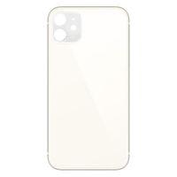 Apple iPhone 11 Uyumlu Logolu, Cam Arka Pil Kapağı - LENS HARİÇ