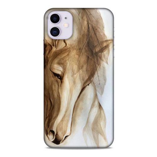 Y.Liva-2020 (Huzurlu At) Apple Iphone 11 Kılıf Silikon Kapak Desenli