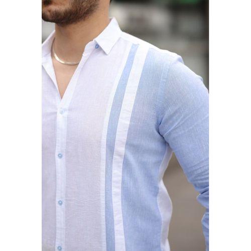 Erkek çizgi Desenli Gömlek