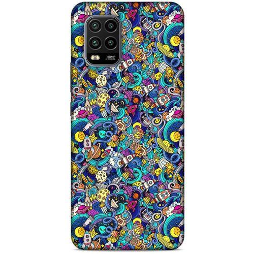 Graffitix (49) Desenli Silikon Kapak Xiaomi Mi 10 Lite Kılıf