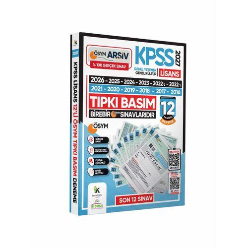2027 KPSS Lisans Önlisans Ortaöğretim (12+7+7) ÖSYM Çıkmış Soru Tıpkı Basım TG Dijital Çözümlü SET