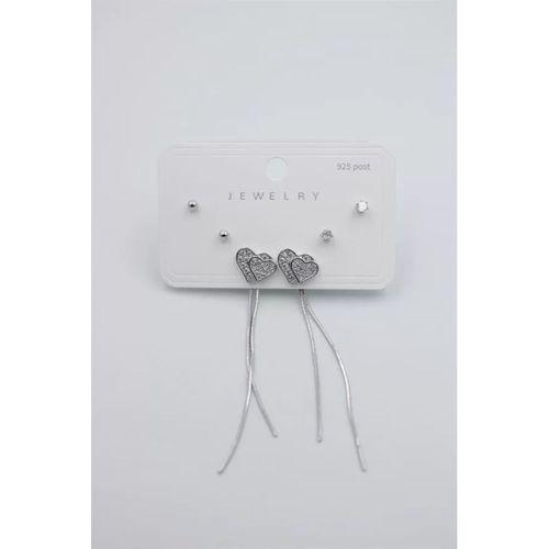 Çoklu Set Küpe - Gümüş