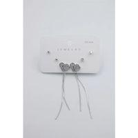 Çoklu Set Küpe - Gümüş