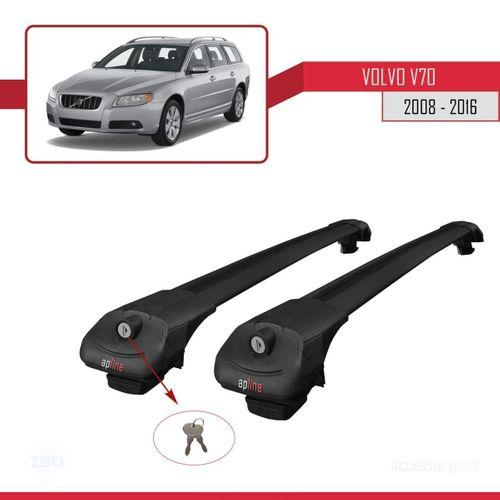 Volvo V70 2008-2016 Arası ile uyumlu ACE-1 Ara Atkı Tavan Barı SİYAH