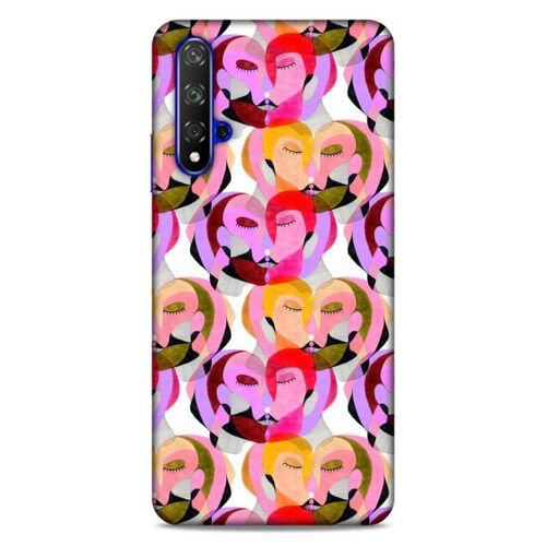 Lopard Huawei P Smart S 2020 Uyumlu Kılıf Sürreal Yüzler ♀ (2) Kabı Desenli