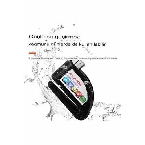 Alarmlı Disk Kilidi Motorsiklet Scooter Bisiklet Sesli Alarm 110 Desibel Yüksek Ses