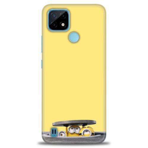 Realme C21 Kılıf HD Baskılı Kılıf - Lögar + Tam Ekran Koruyucu