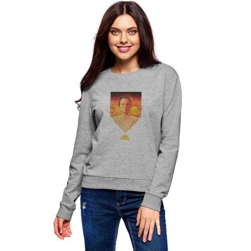 Star Wars Baskılı Gri Kadın Sweatshirt