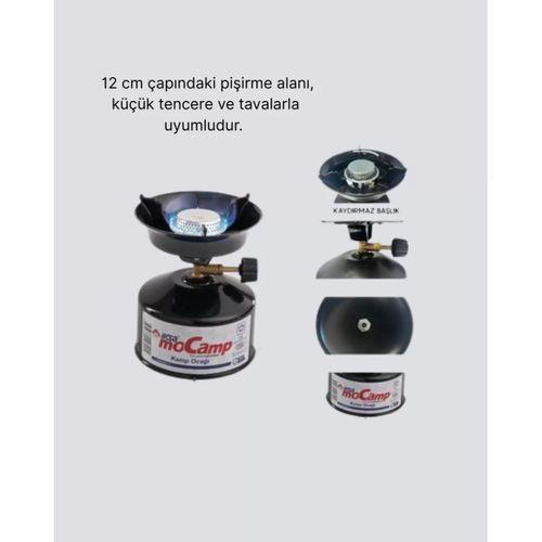 Kompakt Kamp Ocağı Seti Gaz Tüplü Ayarlanabilir Alevli 400g Hafif Tasarım