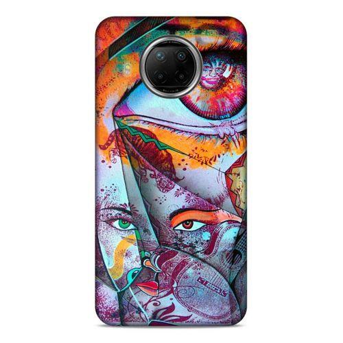 Lopard Xiaomi Redmi Note 9 Pro 5G Uyumlu Kılıf Sürreal Yüzler ♀ (14) Lansman Kılıf Desenli