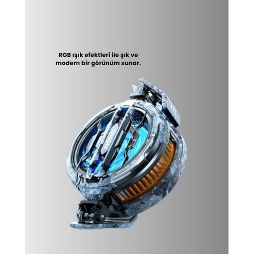 Rgb Işıklı Sessiz Fanlı Telefon Soğutucu