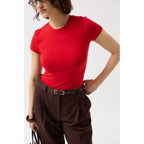 Likralı Basic T-Shirt