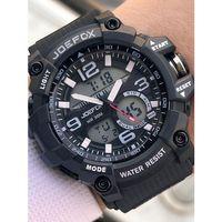 Joefox Digital Ve Analog 2 Yıl Garantili Kronmetre+Takvim+Alarm+Aydınlatma Erkek Kol Saati JOE.BK03