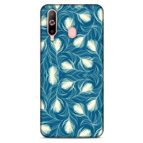 Samsung Galaxy A60 Kılıf Desenli Özel Seri Tüyler (43) Thin Fit Kılıf
