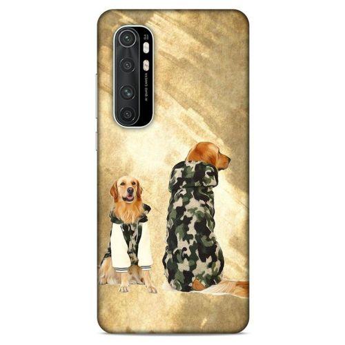 Xiaomi Mi Note 10 Lite Kılıf Köpek Kıyafetleri (32) Soft Silikon Kılıf Golden Kapişonlu Polar