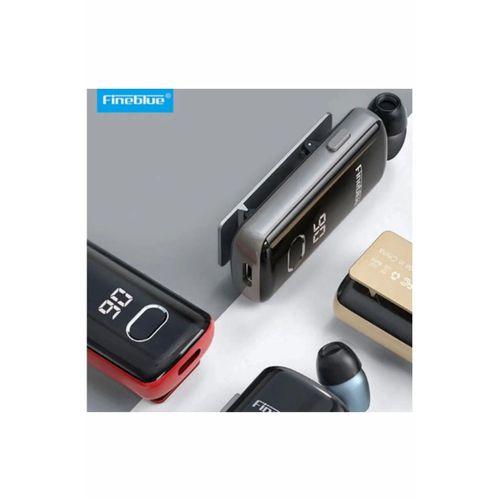 F580 Dijital Göstergeli Makaralı Titreşimli Bluetooth Kulaklık Gold