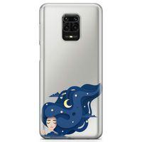 Xiaomi Redmi Note 9S Kılıf Origami Kadın Arka Kapak Koruma Desenli Full Koruyucu