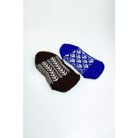 2 Çift El Örgüsü Kışlık Şık Kadın Yün Patik Set 11