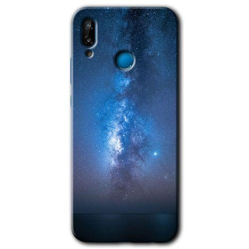 Potkal Hediye Fabrikası Huawei P20 Lite HD Baskılı Kılıf + 9D Tam Ekran Koruyucu - Samanyolu