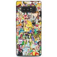 Samsung Galaxy Note 8 Uyumlu Kılıf Rick And Morty (36) Glitter Kılıf Cop Morty