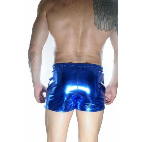 Erkek Mavi Lame Short