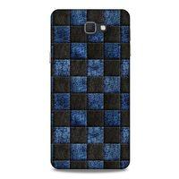 Samsung Galaxy J7 Prime Kılıf Patchwork (9) Kılıf Siyah Mavi