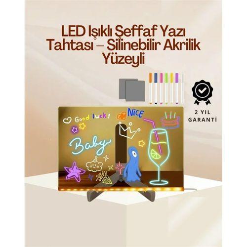 Çocuklar İçin Renkli Led Mesaj Tahtası – Neon Kalemli, Eğlenceli Ve Yaratıcı Yazı Panosu