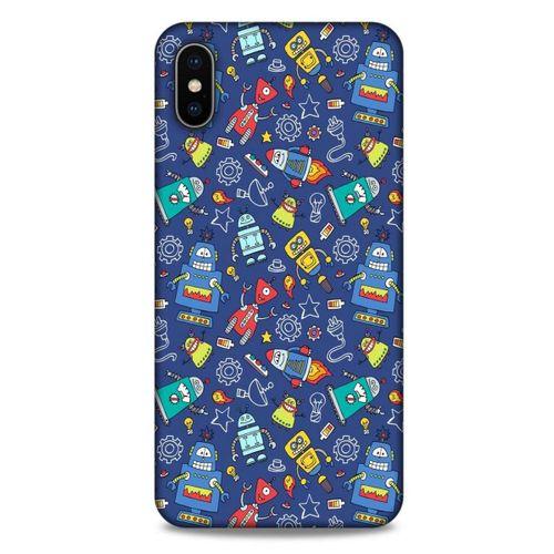 Retro (7) Desen Telefon Kılıfı Renkli Apple iPhone XS Max Kılıf