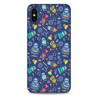 Retro (7) Desen Telefon Kılıfı Renkli Apple iPhone XS Max Kılıf