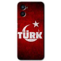 Oppo A96 HD Baskılı Kılıf + 9D Tam Ekran Koruyucu - Ayyıldız Türk
