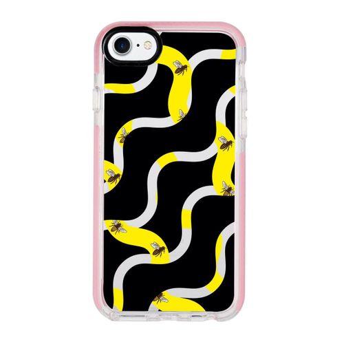 iPhone 7 Wavy Bee Candy Bumper Silikonlu Telefon Kılıfı