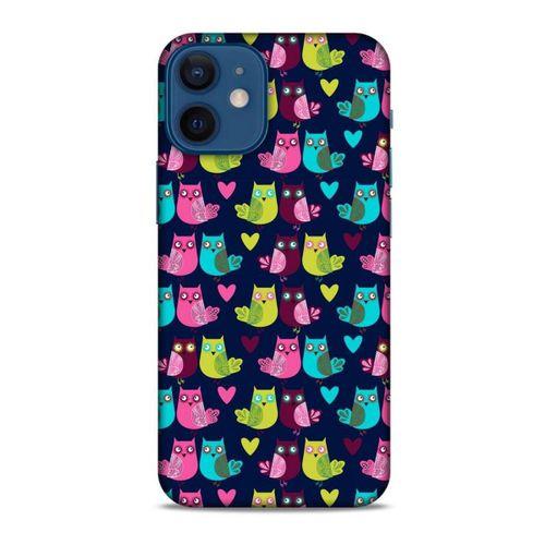 Baykuşlar (47) Desenli Silikon Kapak Telefon Kabı Apple iPhone 12 Mini Kılıf