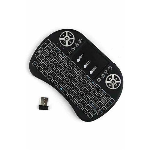 Kablosuz Türkçe Q Klavye Rgb Işıklı Televizyon Ps3 Dokunmatik Mouse