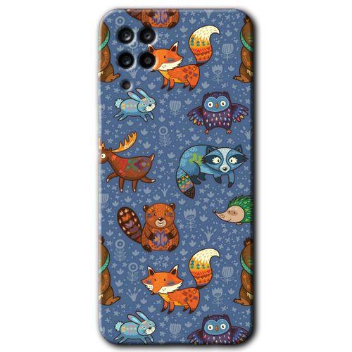 Potkal Hediye Fabrikası Samsung Galaxy A12 HD Baskılı Kılıf + 9D Tam Ekran Koruyucu - Animals Funny