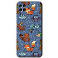 Potkal Hediye Fabrikası Samsung Galaxy A12 HD Baskılı Kılıf + 9D Tam Ekran Koruyucu - Animals Funny