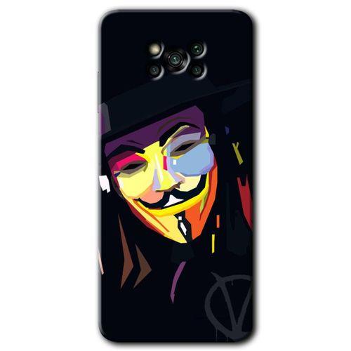 Poco x3 Pro Kılıf HD Desen Baskılı Arka Kapak + Temperli Cam - Vendetta