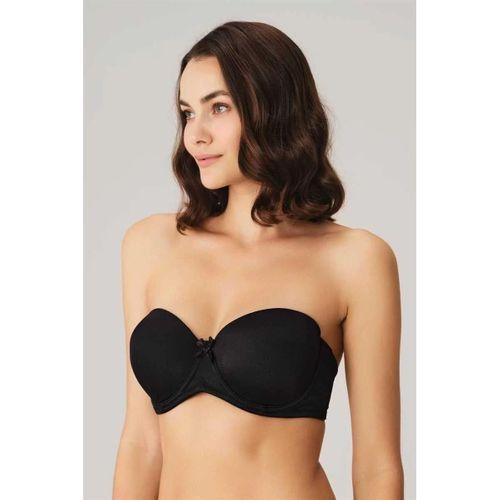 Balenli Desteksiz Dolgusuz Straplez T-shirt Sütyeni