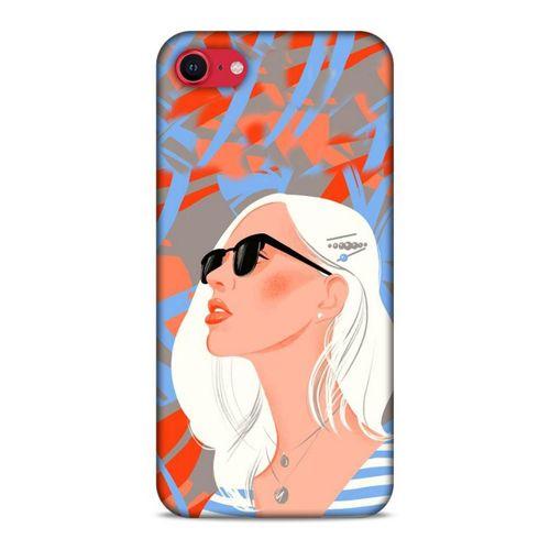 Lopard Apple iPhone SE 2020 Uyumlu Kılıf Sürreal Yüzler ♀ (13) Silikon Kap Baskılı