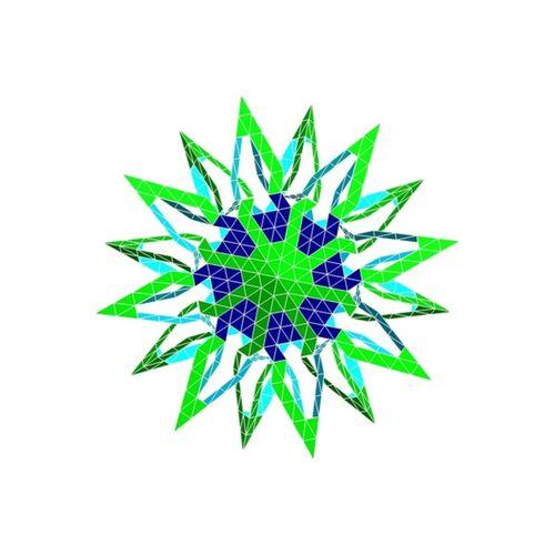 3D baskı Escher oktagonal antiprizmatik poliknot dekoratif model (Bu ürün Sadece Plastik parçadır - Almadan Önce Soru Sorabilirsiniz)