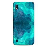 Samsung Galaxy A10 Kılıf Pastel Renkler (6) Silikon Kılıf Mavi Yeşil