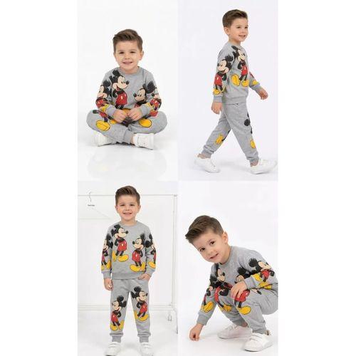 2-5 Yaş Fare Baskılı Penye Çocuk Takımı
