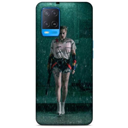 Oppo A54 4G Uyumlu Kılıf Harley Quinn (12) Koruyucu Silikon Yeşil Yağmur