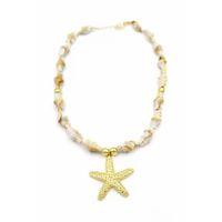 Deniz Kabuklu Yıldız Kolye - Altın