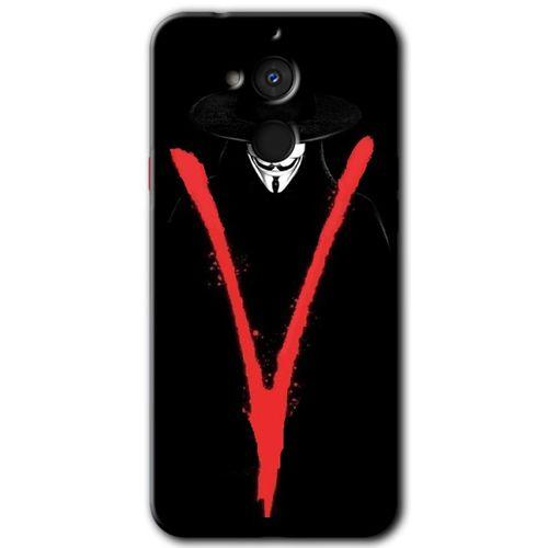 GM 8 Kılıf HD Desen Baskılı Arka Kapak - V for + Kırılmaz Cam