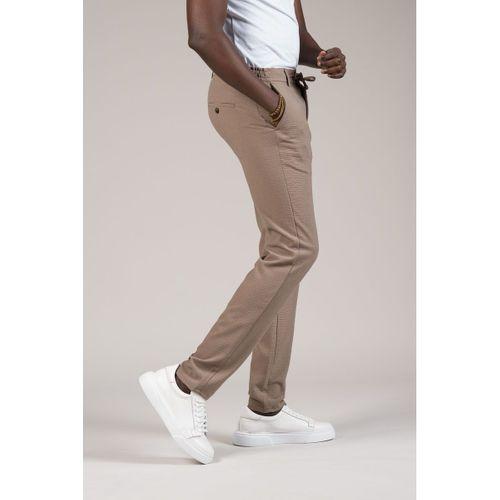 Slimfit Armürlü Beli İplikli Ve Lastikli Likralı Yazlık Jogger Pantolon
