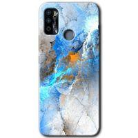 İnfinix Hot 9 Play Kılıf HD Desen Baskılı Arka Kapak - Mavi Buzul