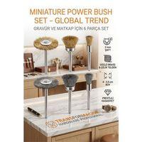 Masterworks 6 Parça Gravür Tel Fırça Seti | 3mm Şaft, Pirinç & Çelik 723013