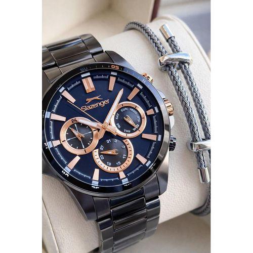 Slazenger Çelik Kordon İç Fonksiyonları Aktif 10 Atm Suya Dayanıklı Erkek Kol Saati ESL.2456.6