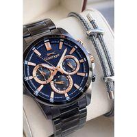 Slazenger Çelik Kordon İç Fonksiyonları Aktif 10 Atm Suya Dayanıklı Erkek Kol Saati ESL.2456.6