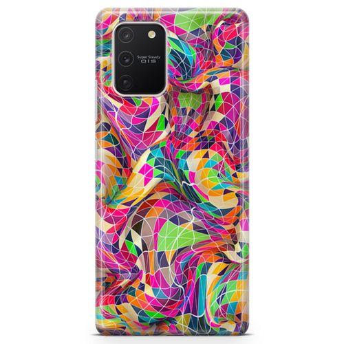 Samsung Galaxy S10 Lite Kılıf Renkli Prizmalar 3d Arka Kapak Koruma Desenli Full Koruyucu